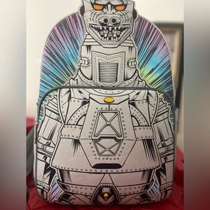 Silver Robot Graphic Men's Backpack - Unbranded